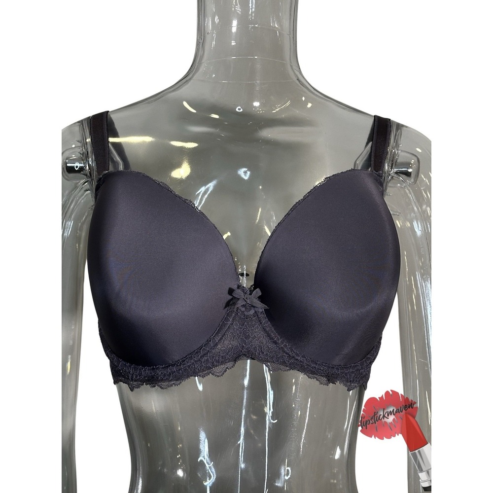 Victorias Secret Bra Women 36DDD Purple Dream Angels Lined Plunge‎ Lingerie